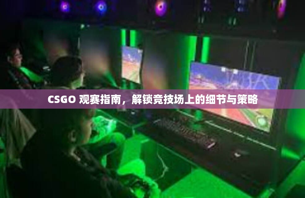 CSGO 观赛指南，解锁竞技场上的细节与策略